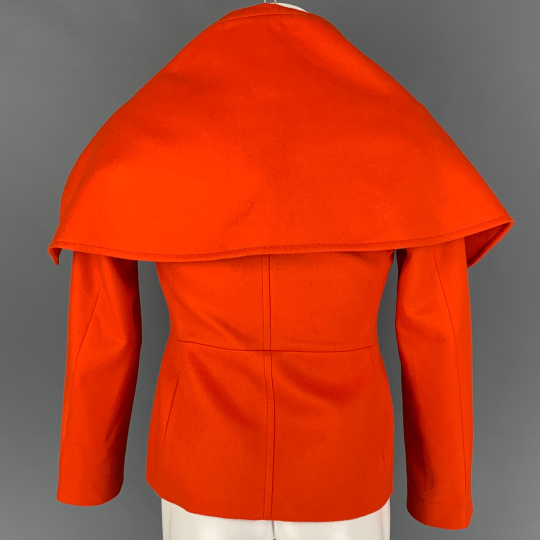 WALTER VAN BEIRENDONCK OI 19 Talla 36 Chaqueta cruzada de lana naranja