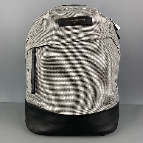 WANT LES ESSENTIELS DE LA VIE Black White Checkered Leather Bags & Leather Goods