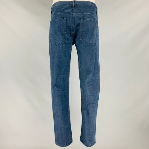 ACNE STUDIOS Size 34 Navy Blue Cotton Blend 5 pocket Casual Pants
