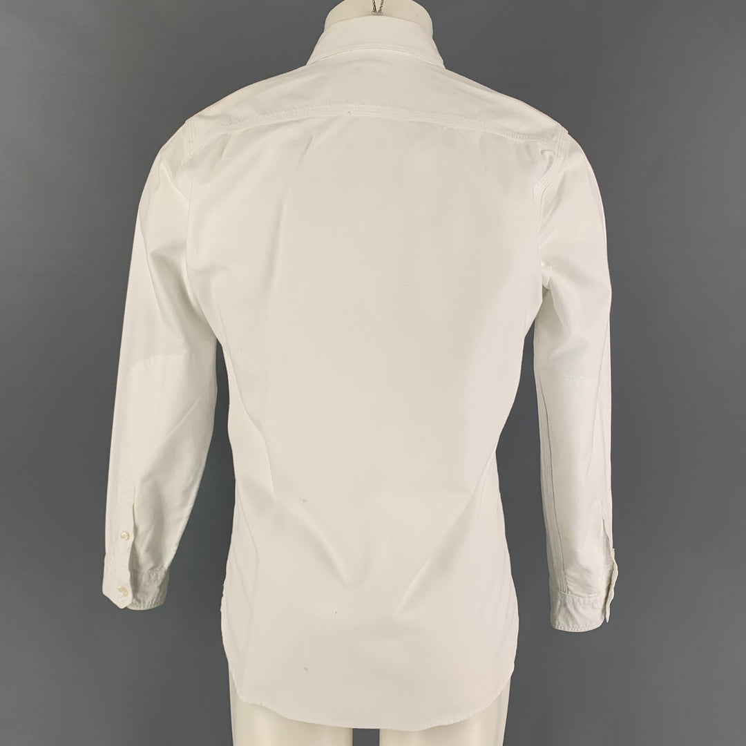 LEVI'S Size S White Cotton Button Up Long Sleeve Shirt
