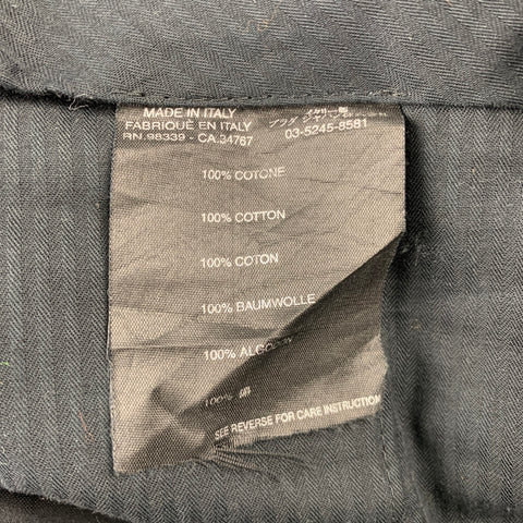 PRADA Size 32 Navy Cotton Zip Fly Dress Pants