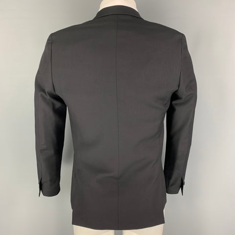 THE KOOPLES Size 36 Black Wool Peak Lapel Sport Coat