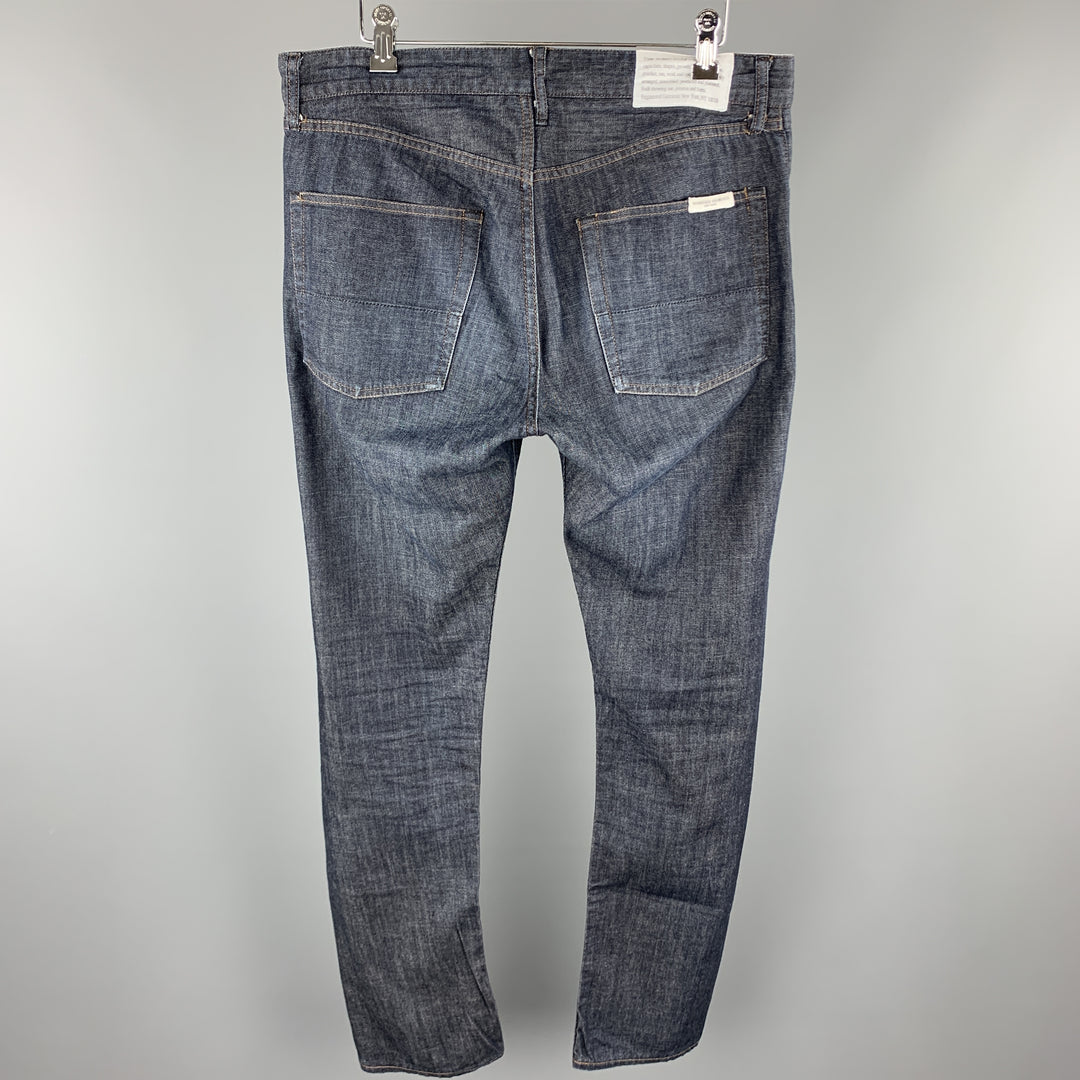 ENGINEERED GARMENTS Size 32 Indigo Contrast Stitch Cotton Zip Fly Jeans