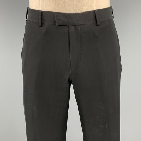 EMPORIO ARMANI 38 Costume Régulier Noir Uni Polyester 32 x 31