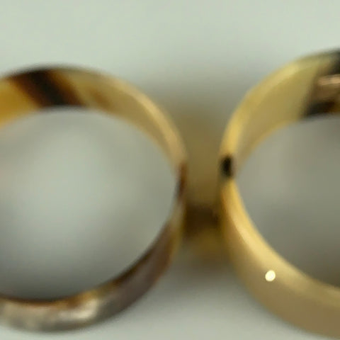 ZEFFIRA Beige Horn Bracelet Set