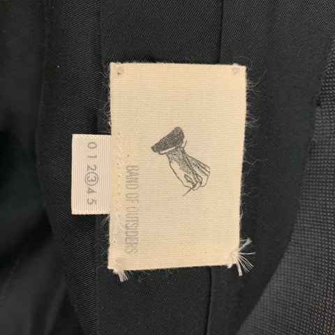 BAND OF OUTSIDERS Size L Grey Wool Flat Front Dress Pants