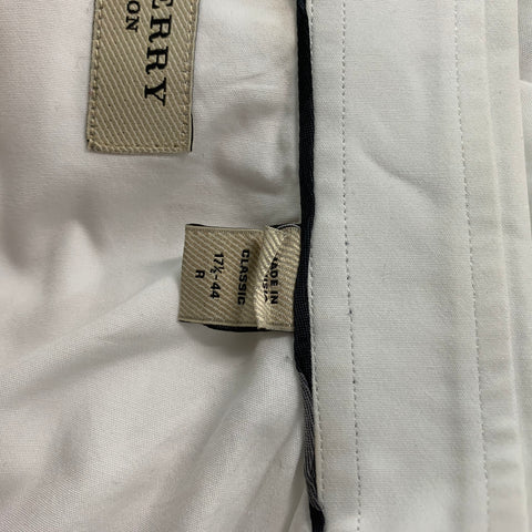 BURBERRY LONDON Size XL White Cotton Button Up Long Sleeve Shirt