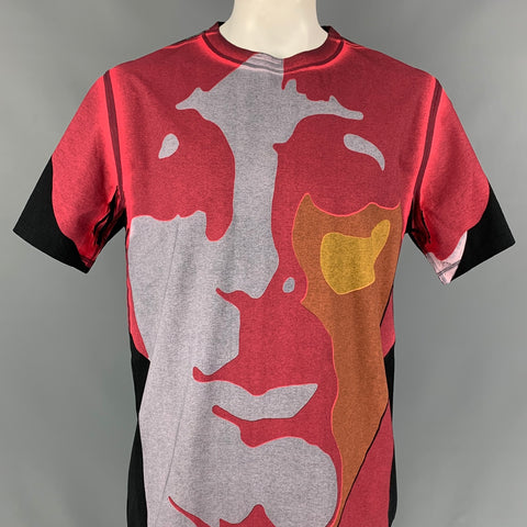 STELLA McCARTNEY x THE BEATLES Talla L Camiseta de algodón con cuello redondo y estampado multicolor