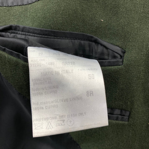 LANVIN Size 40 Regular Hunter Green Wool Blend Sport Coat