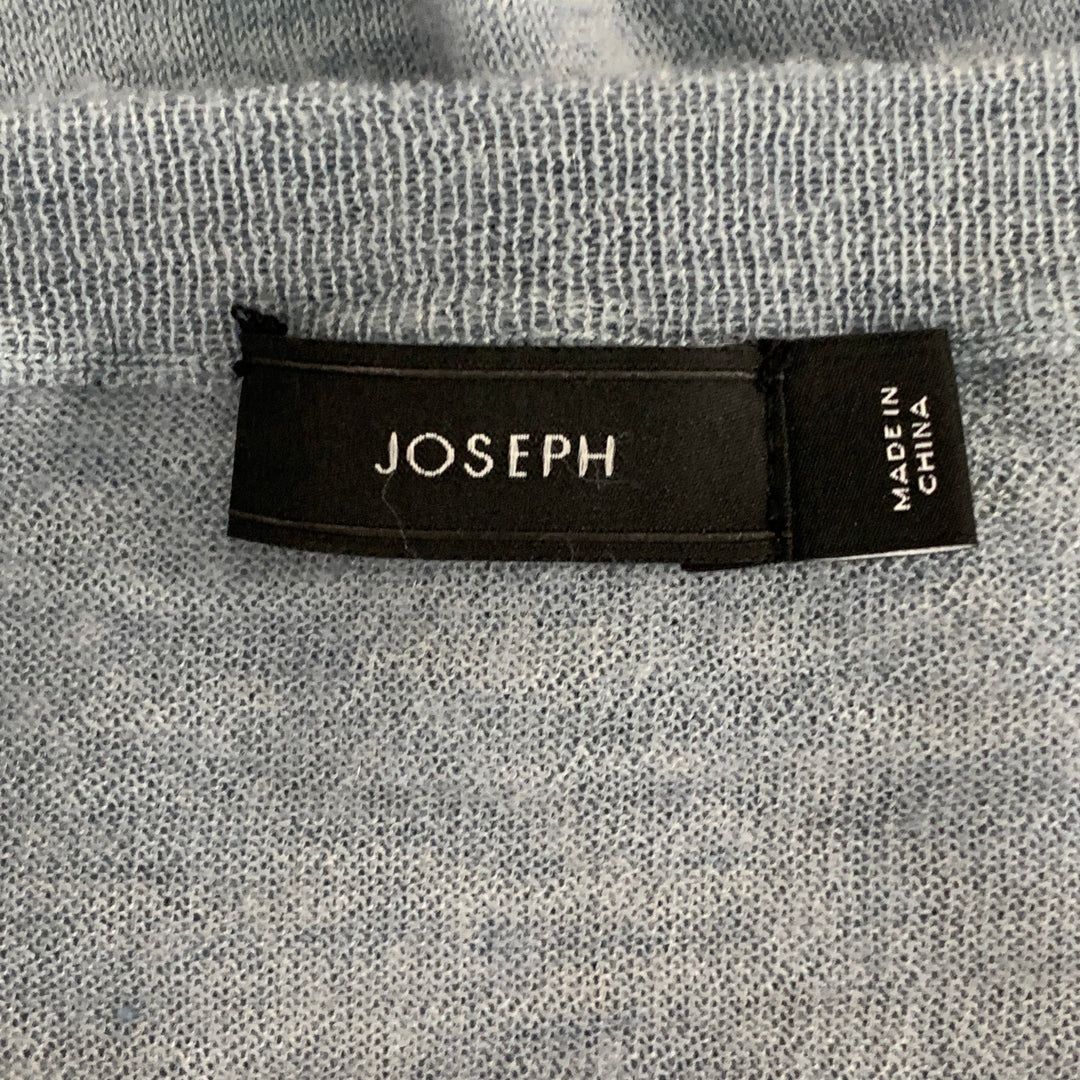 JOSEPH Size M Light Blue Cashmere Solid Pullover