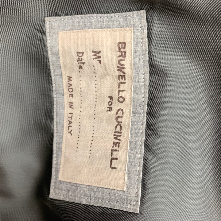 BRUNELLO CUCINELLI Taille S Gilet Lana Lana Marine