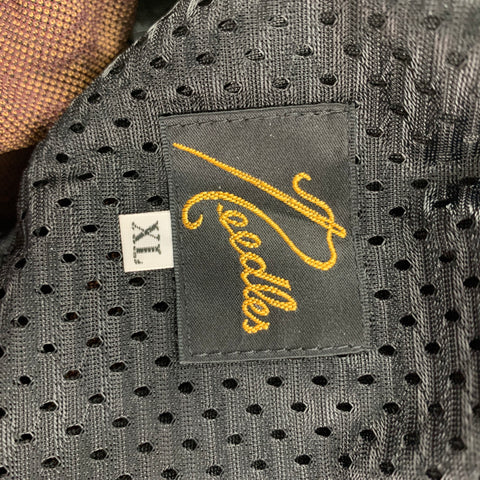 NEEDLES Pantalones deportivos de poliéster con diseño de cachemira en color burdeos y tostado Talla XL