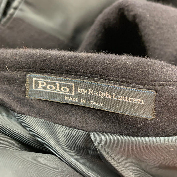 POLO by RALPH LAUREN Size 44 Navy Cashmere Notch Lapel Sport Coat