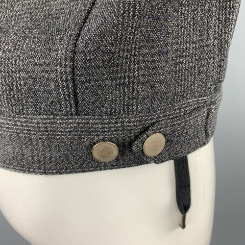 MARC JACOBS Size 36 Gray Glenplaid Yack Zip Trucker Jacket