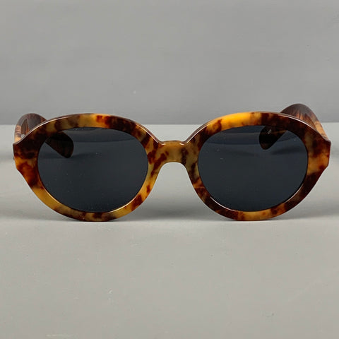 RIMS &amp; GOGGLES Lunettes de soleil marron en acétate écaille de tortue