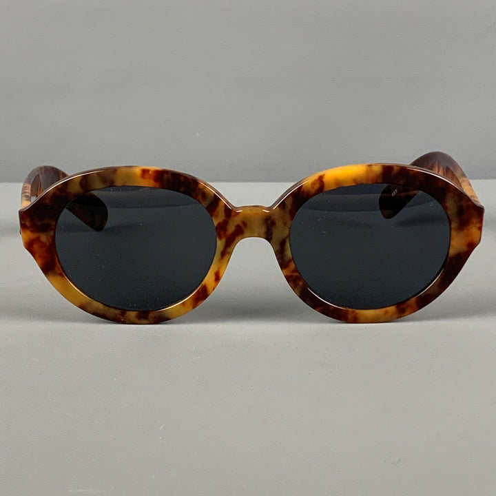 RIMS & GOGGLES Brown Tortoise Shell Acetate Sunglasses