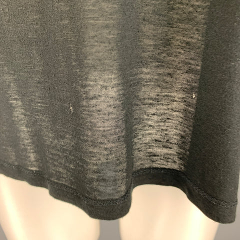 ALEXANDER WANG Size M Black Jersey Sleeveless T-shirt