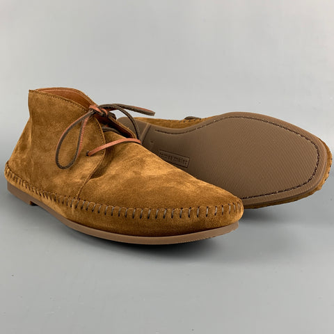 TOMAS MAIER Size 8.5 Brown Leather Lace Up Desert Boots