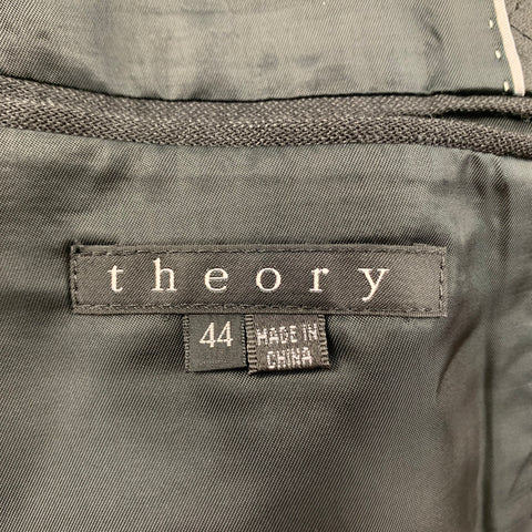 THEORY Size 44 Black Wool / Linen Shawl Collar Sport Coat