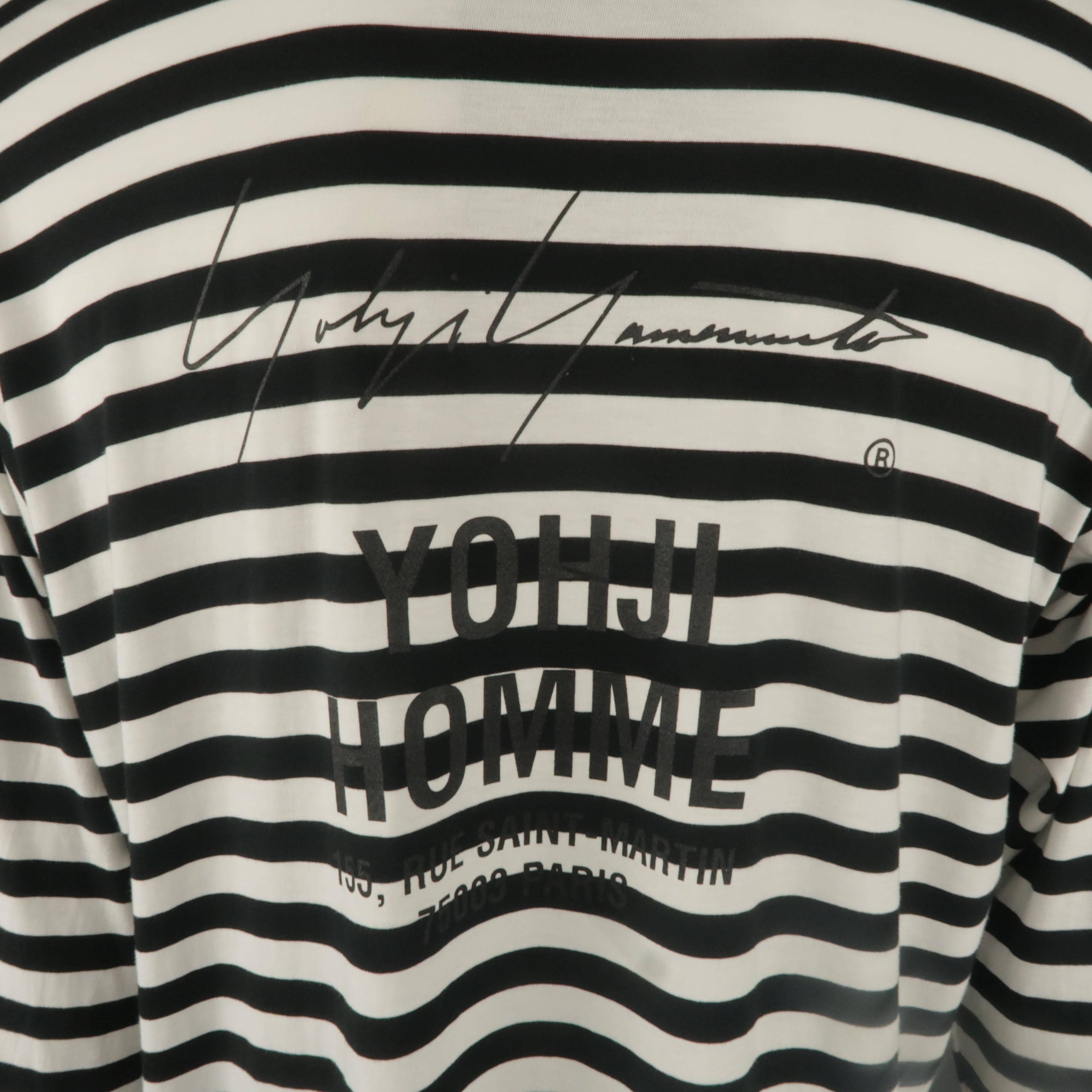 Y’s Yohji Yamamoto stripe design shirt COTTON STRIPE SWITCHING SHIRT (M) – THE SHOP YOHJI YAMAMOTO