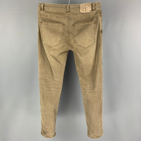 NEUW Size 32 Khaki Washed Cotton Slim Jeans