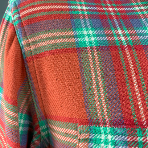 POLO by RALPH LAUREN Size XXL Red Green Plaid Cotton Flannel Long Sleeve Shirt