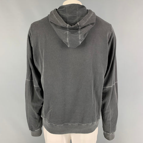 ACRONYM SS 15 Talla XL Sudadera S7-C con capucha de algodón lavado carbón