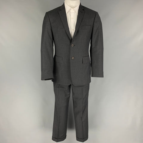 THOM BROWNE pour BARNEY'S Taille 38 Costume Gris à Revers Cranté