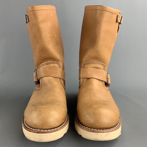 RED WING Taille 7,5 Bottes à boucle en cuir beige