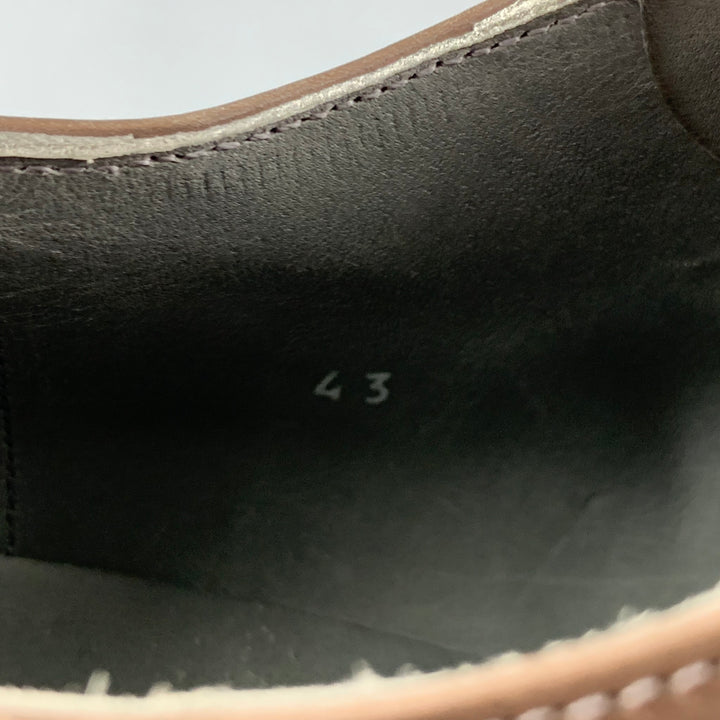 VIKTOR & ROLF Size 10 Taupe Leather Lace Up Shoes