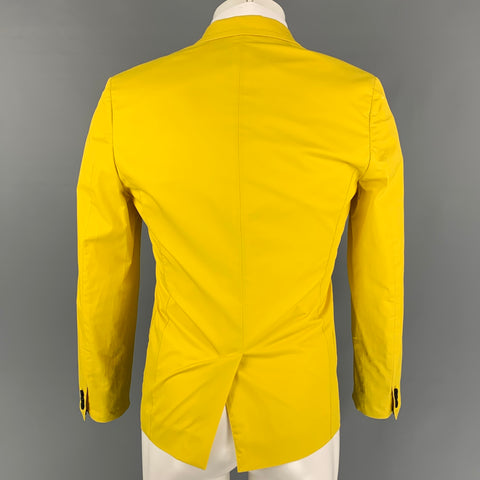 MARC by MARC JACOBS Size XS Yellow Cotton Notch Lapel Sport Coat