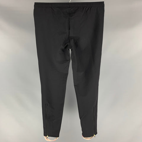TRACKSMITH Size L Black Solid Nylon Blend Sweatpants Casual Pants