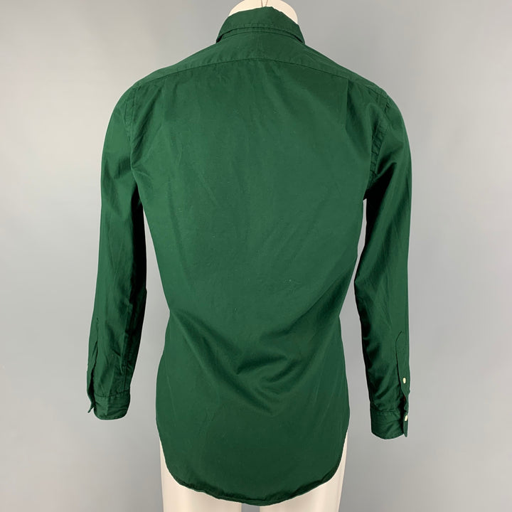 POLO by RALPH LAUREN Size S Forest Green Cotton Button Up Long Sleeve Shirt
