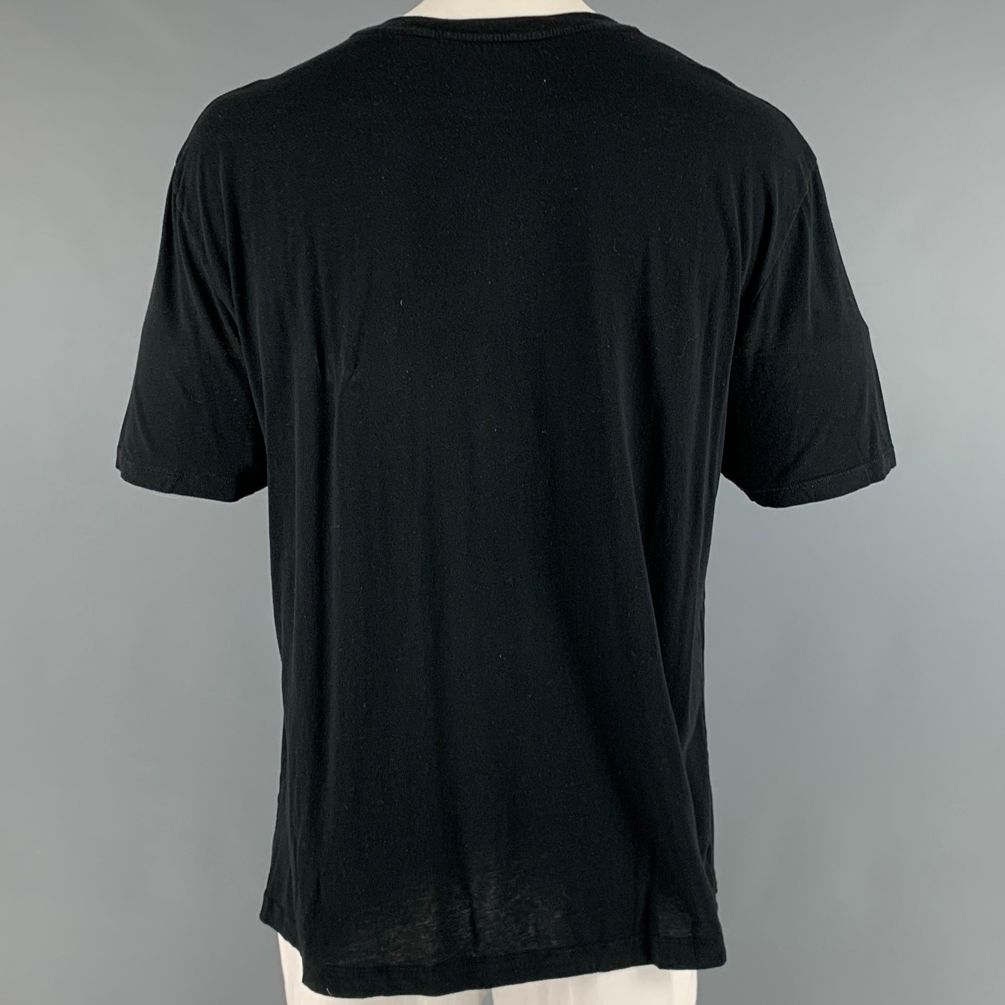GUCCI Size XXL Black Logo Cotton Crew-Neck T-shirt – Sui Generis