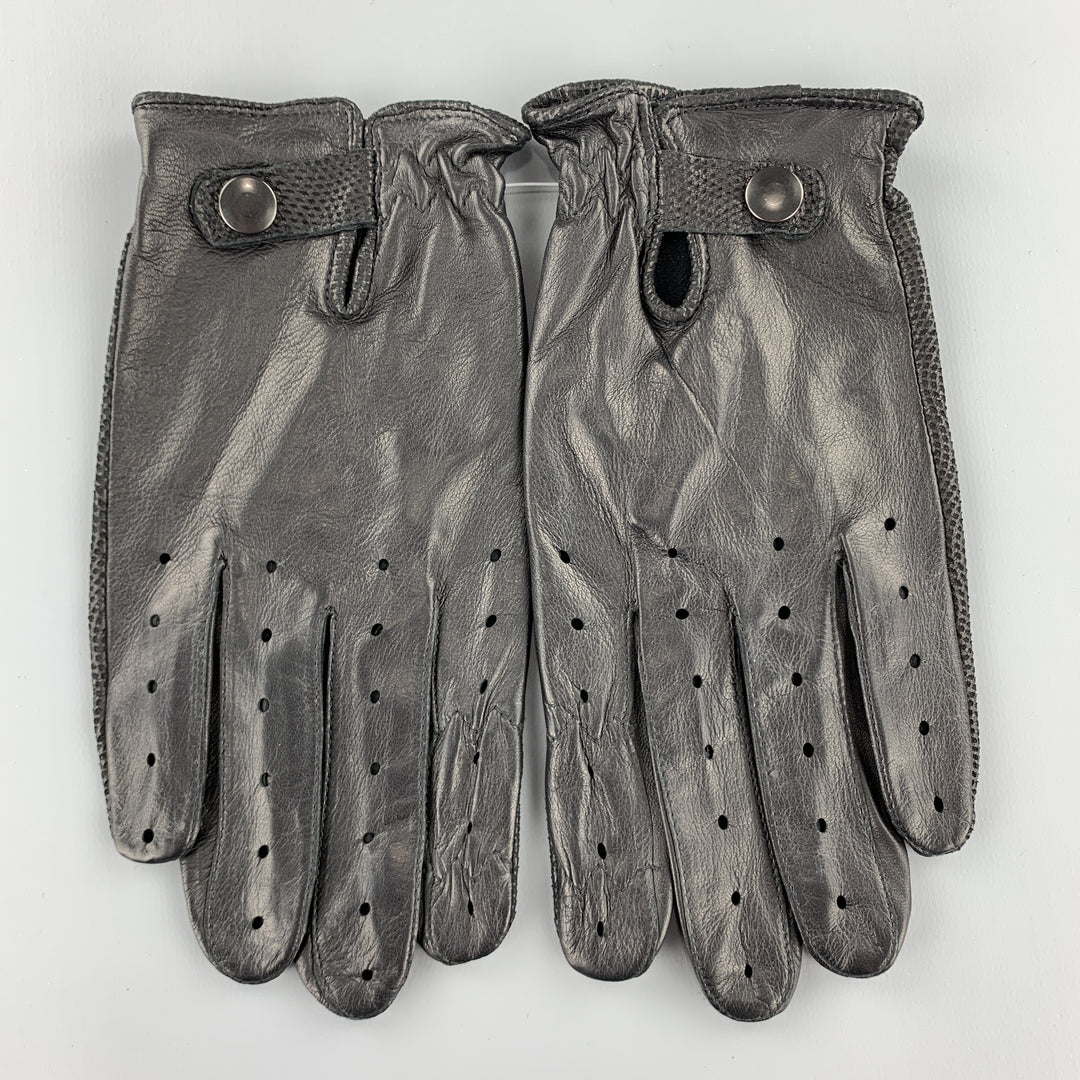 GATES Size S Black Perforated Deadstock Biker Gloves