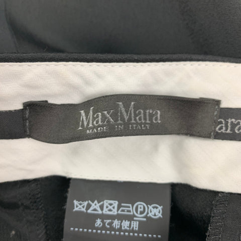 MAX MARA Size 6 Black Acetate Viscose Dress Pants