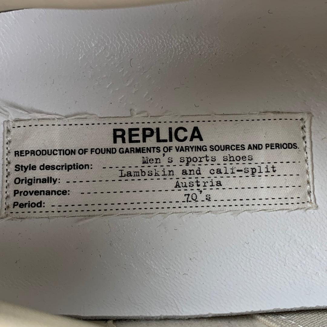 MAISON MARGIELA Size 12 Mustard Suede Replica Sneakers