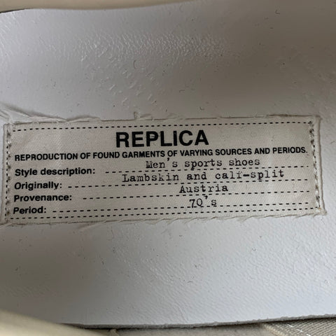MAISON MARGIELA Zapatillas réplica de ante mostaza talla 12