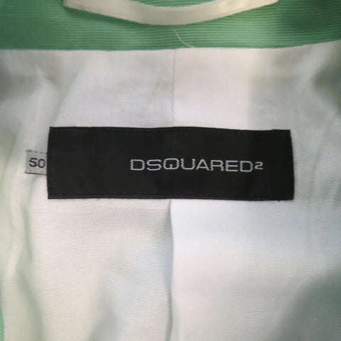 DSQUARED2 40 R Light Green Cotton Silk Faille Sport Coat DSQUARED2