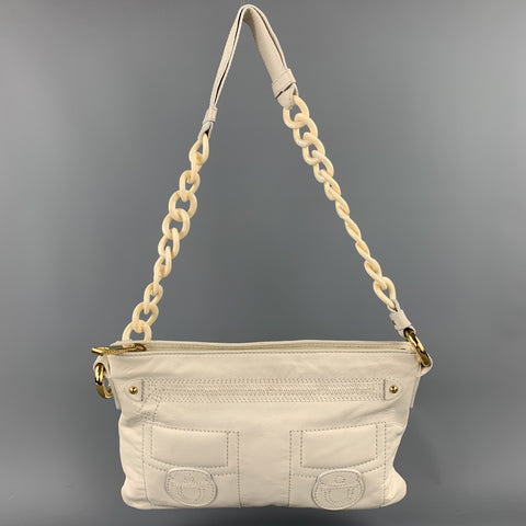 MARC JACOBS Cream Leather Shoulder Strap Handbag