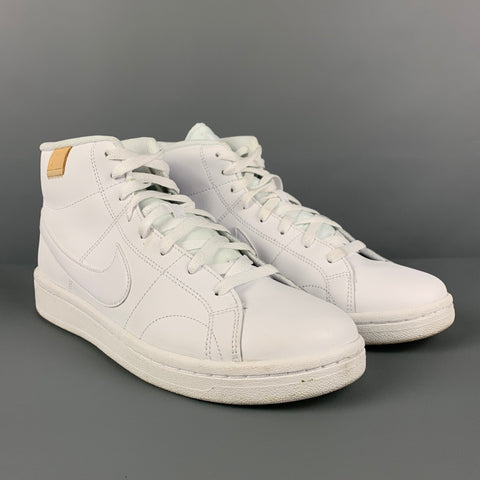 Zapatillas altas de cuero blanco NIKE talla 10.5