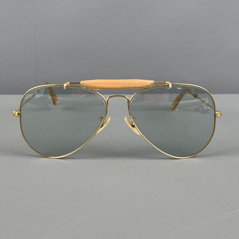 Vintage RAY-BAN Gold Metal Aviator Sunglasses