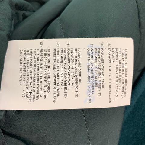 VERSACE COLLECTION Size 38 Green Wool Blend Belted Jacket