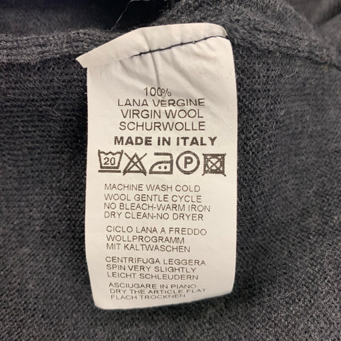 PIATTELLI Taille XL Pull à col rond en laine grise