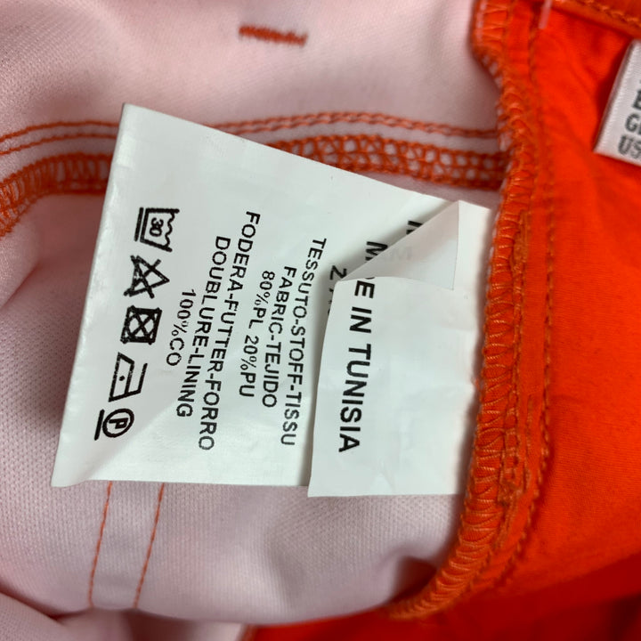 MOSCHINO COUTURE Taille 34 Pantalon décontracté en polyester polyuréthane orange