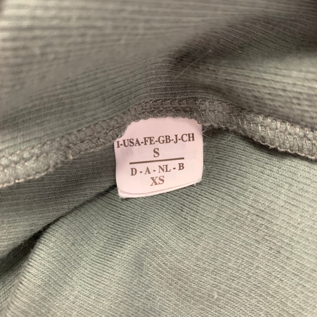 BRUNELLO CUCINELLI Size S Olive & Silver Cotton / Lycra T-Shirt