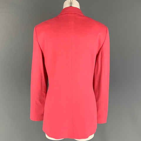 FERAUD Size 12 Pink Cashmere Notch Lapel Jacket Blazer