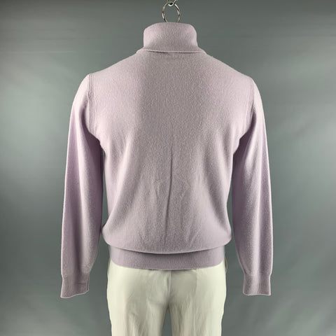 TODD SNYDER Size L Purple Cashmere Turtleneck Pullover