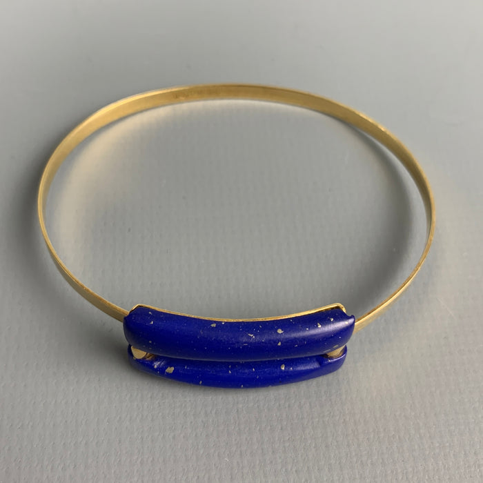 GUCCI Blue Lapiz 18K Gold Custom Made Bracelet