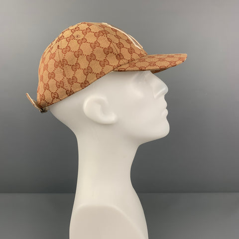 Gorra GUCCI de lona con monograma caqui NY Yankees GG